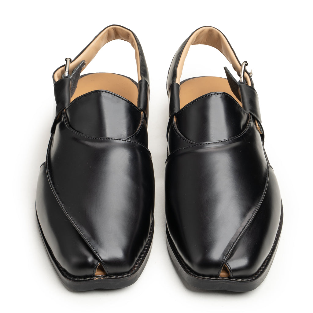 Peshawari Chappal Black